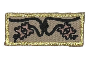 Wood Badge Knot Four Bead Gold Mylar