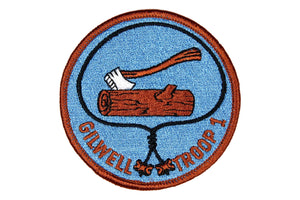 Axe N Log Gilwell Troop 1 Patch