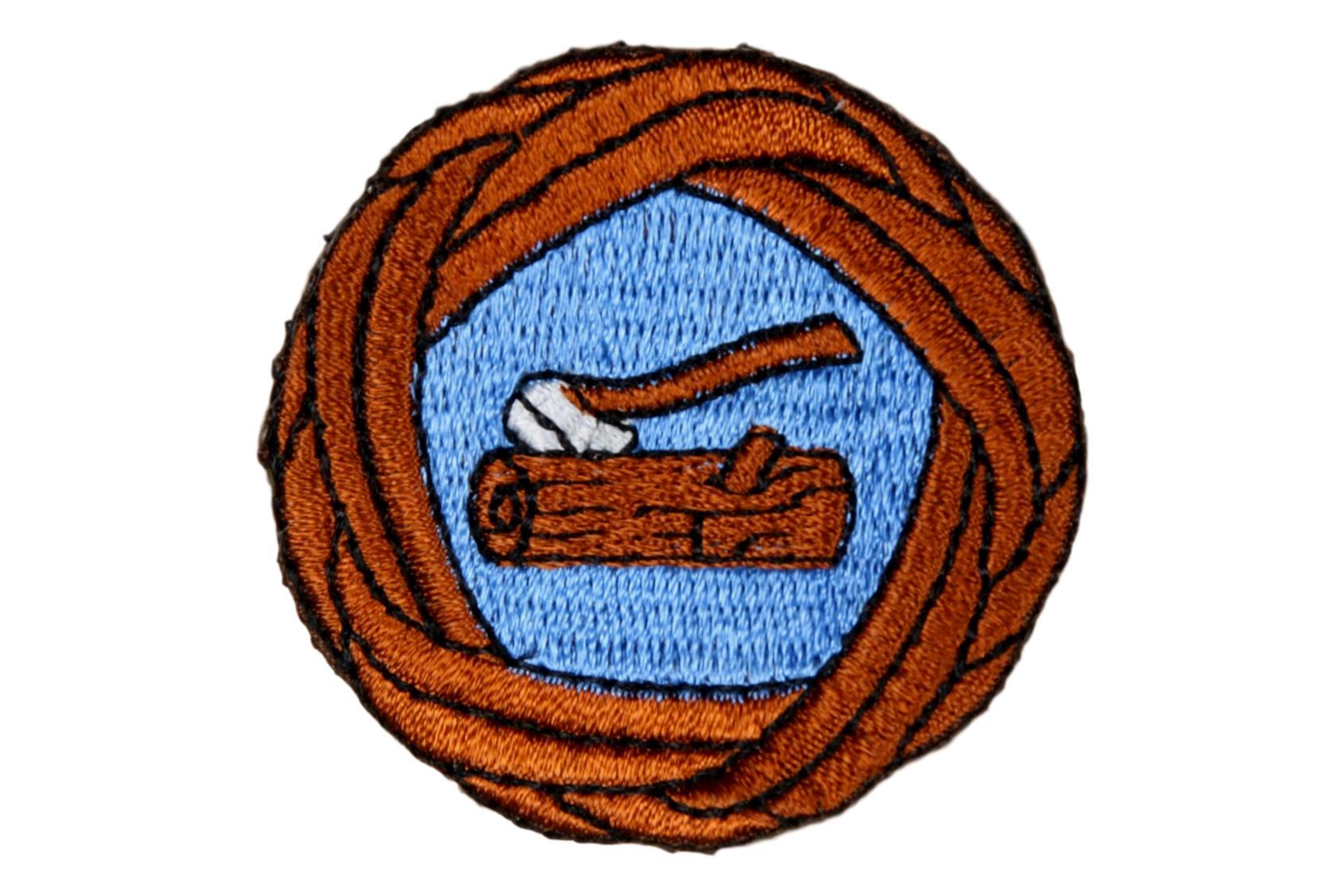 Axe N Log Woggle Patch