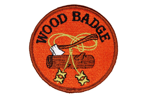 Wood Badge Axe N Log Four Beads Patch