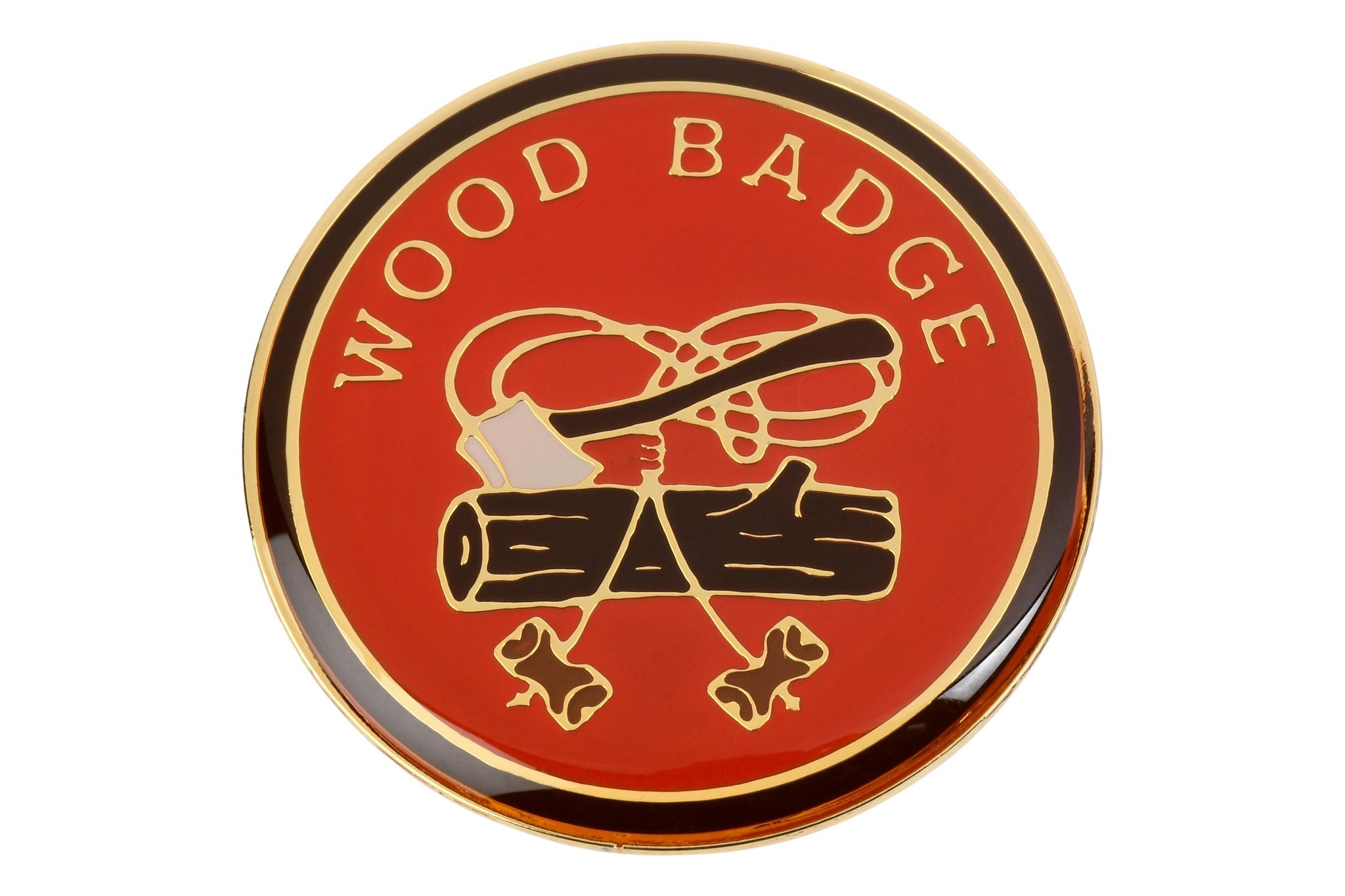 Wood Badge Axe N Log Pin